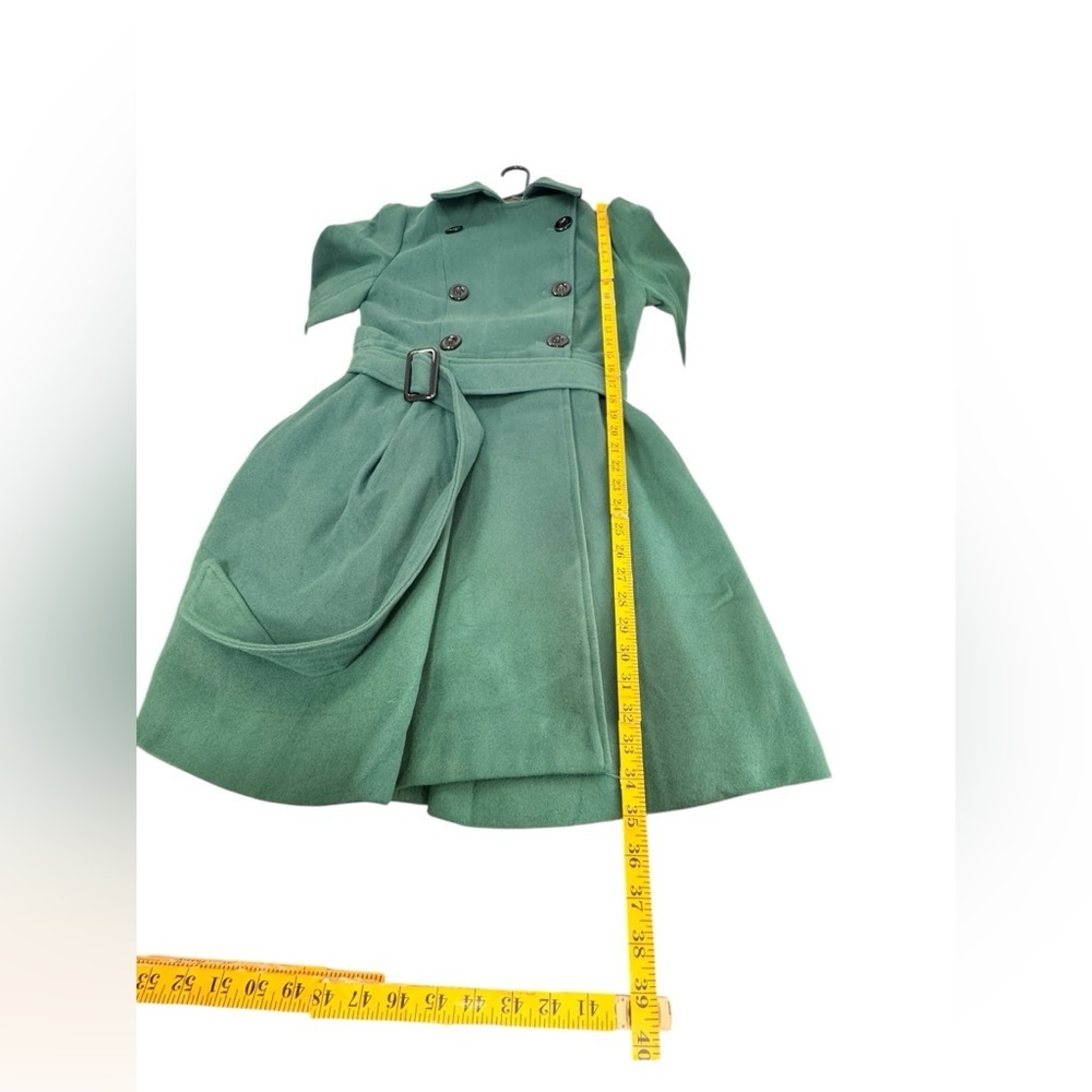 Foremode .Green Trench Coat - Picture 5 of 11
